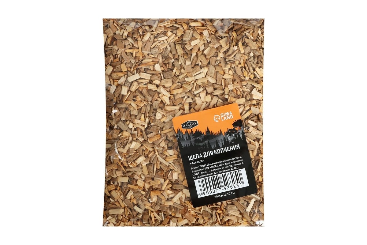 Щепа для копчения Maclay Абрикос 1 дм 7752825 - выгодная цена, отзывы ...