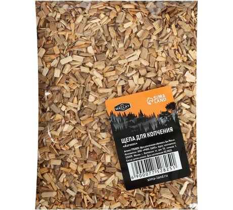 Щепа для копчения Maclay Абрикос 1 дм 7752825