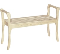 Скамья для прихожей с подлокотниками Мебелик массив каркас лак 7566