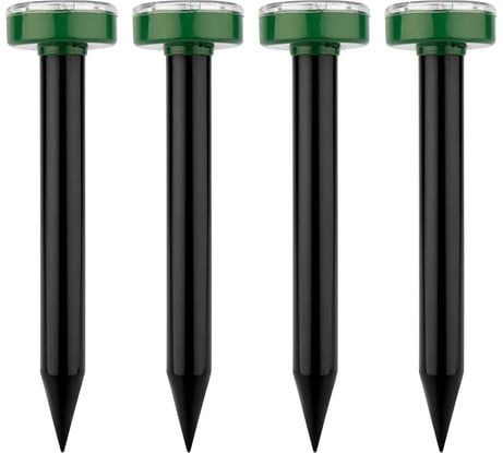 Набор ультразвуковых отпугивателей кротов REXANT R20 на солнечной батарее, 4 шт. 71-0117