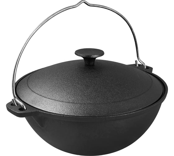Казан с крышкой MYRON COOK чугун, 6 л MC0062