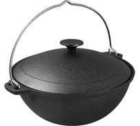 Казан с крышкой MYRON COOK чугун, 10 л MC0102