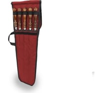 Чехол для шампуров Tplus на 10 шт., 230x700 мм, оксфорд 600, красный T019365