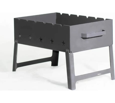 Мангал Петромаш сталь 3 мм, 40x28x31 см, откидные ножки 60708