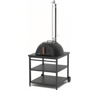 Садовая чугунная печь Везувий Legenda Garden с основанием из немецкого шамота, на подставке О-12025