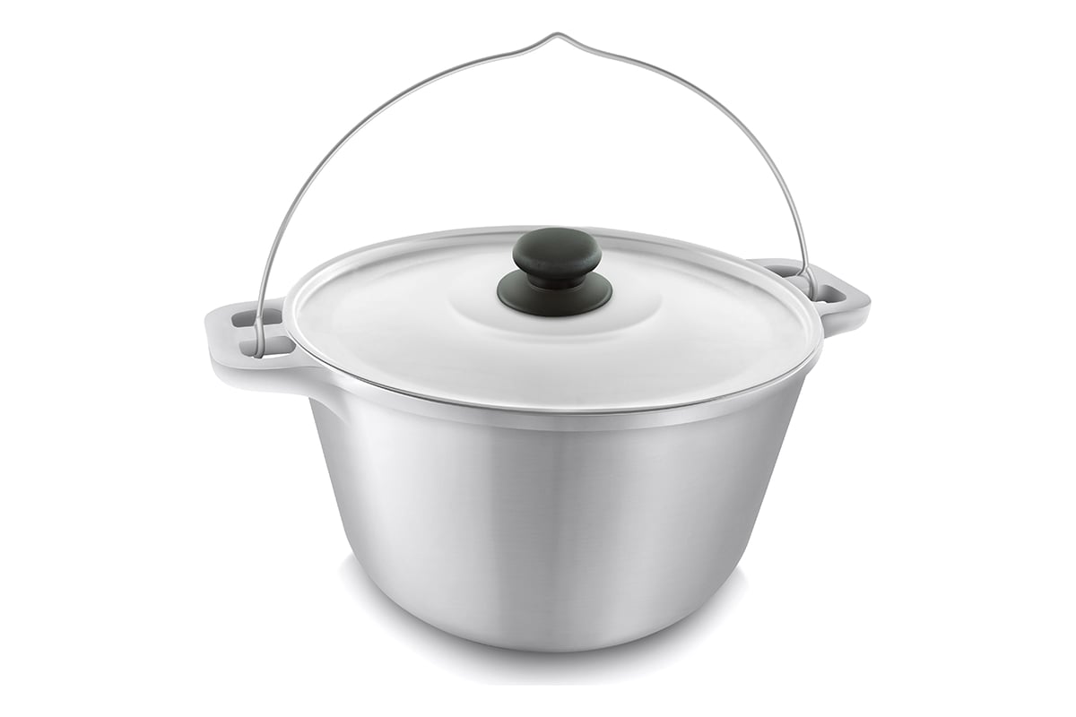 Глубокий непокрытый казан Нева металл посуда Походный 5 л, с ...