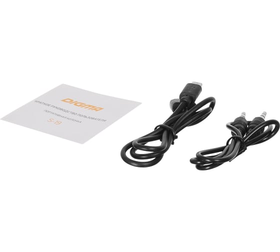 Портативная колонка DIGMA SP1110T S-19 черная, 5W, 1.0, BT/3.5Jack, 10м, 1200mAh 1473837