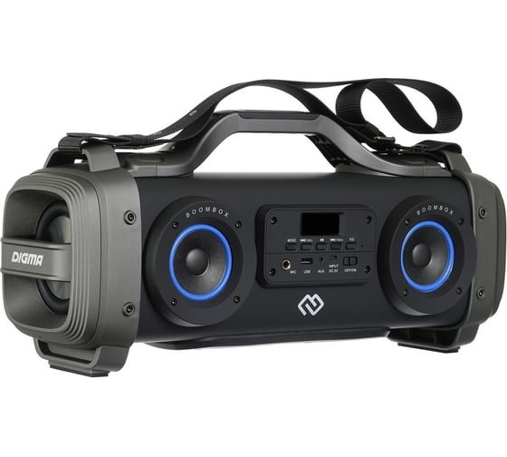 Портативная колонка DIGMA S-38 SP3860B черный, 60W, 1.0, BT/3.5Jack/USB, 4400mAh 1133692