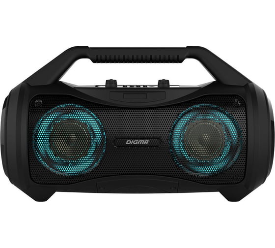 Минисистема DIGMA MS-10 черный, 80Вт/FM/USB/BT/micro, SD 1473876 1