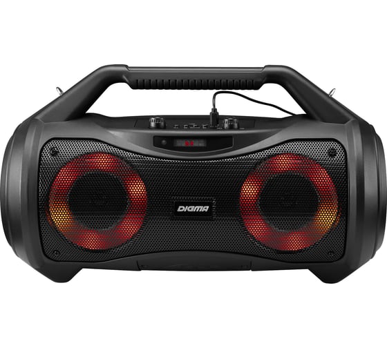 Минисистема DIGMA MS-10 черный, 80Вт/FM/USB/BT/micro, SD 1473876