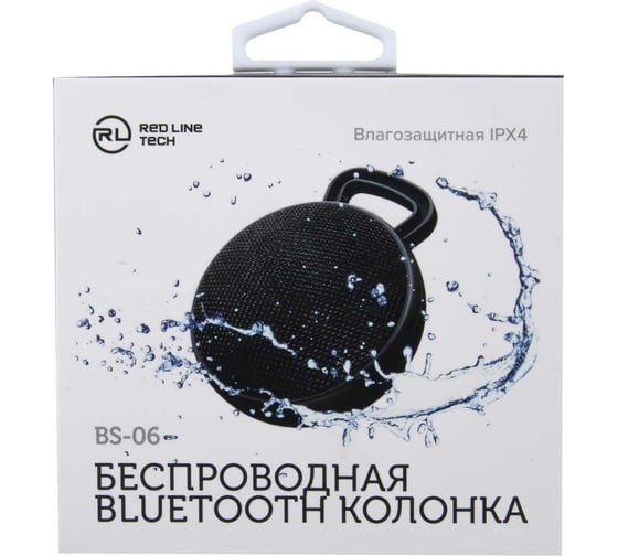 Беспроводная bluetooth-колонка Red Line Tech BS – 06, черная УТ000018138