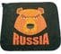 Коврик для бани Бацькина Баня печать RUSSIA Медведь 40x50 см 10439 1
