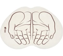 Войлочный коврик для бани и сауны Банные штучки Ладони 43x30 см 41998