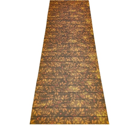 Подстилка-ковёр для бани Бацькина Баня Скрутка Деревянная текстура печать, 145x50 см 10452