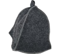 Шапка для бани Бацькина баня Серая 10402