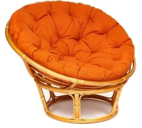 Кресло Tetchair PAPASAN 23/01 W Honey с подушкой, ткань, мед/оранжевый С 23 13736