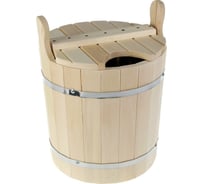 Запарник с крышкой Бацькина баня 15 л 30015