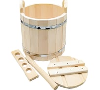 Кадка с гнетом Бацькина баня липа, 10 л 30376