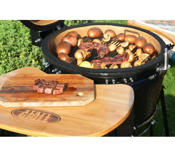 Керамический гриль Start Line Start Grill 22 зеленый, с защитным чехлом SKL22