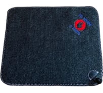 Банный коврик с вышивкой Банные Секреты Без веника не входить серый 3505