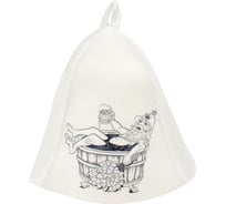 Шапка для бани и сауны Hot Pot Дед в купели, войлок 41346