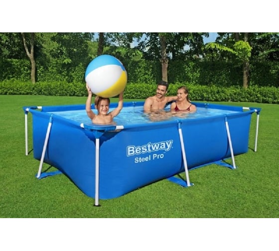 Каркасный бассейн BestWay Steel Pro 259x170x61 см, 2300 л 56403 010133