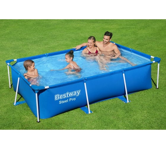 Каркасный бассейн BestWay Steel Pro 259x170x61 см, 2300 л 56403 010133