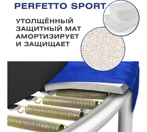 Батут с защитной сеткой Perfetto sport 6 диаметр 1.8 м СГ000003500