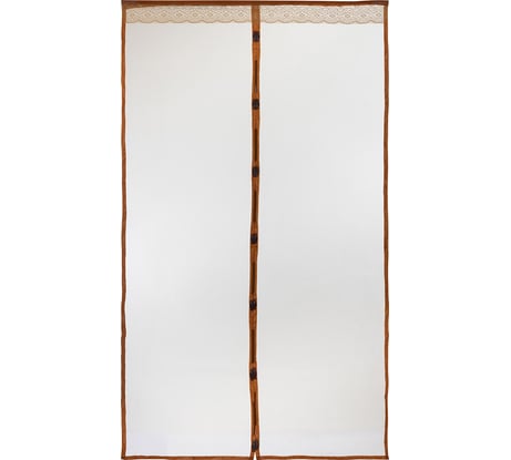 Антимоскитная сетка Рыжий кот Капутомоскито 120х210 см, на магнитах Птички, коричневая 103728