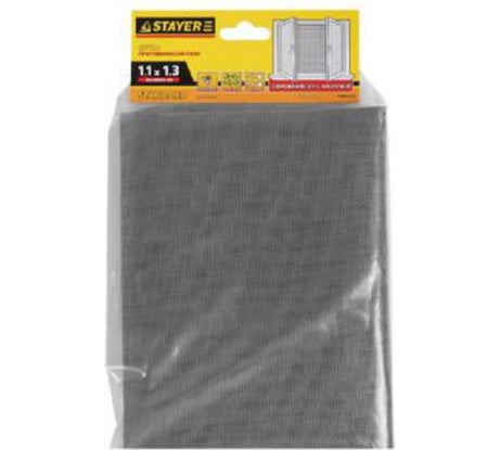 Сетка противомоскитная серая в индивидуальной упаковке "STANDARD" (1,1х1,3 м) для окон STAYER 12516-11-13