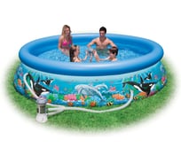 Бассейн надувной Intex Easy Set Морской пейзаж 54906