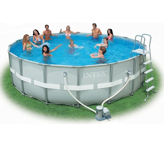 Бассейн каркасный Intex Ultra Flame Metal Pool 488х122см 54452 1