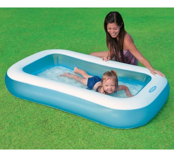 Бассейн-ванна Intex 166х100х28см с надувным дном 57403