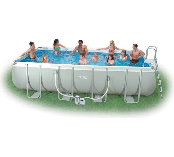 Бассейн каркасный Intex Ultra Flame Metal Pool 549х274х132см 54482 1