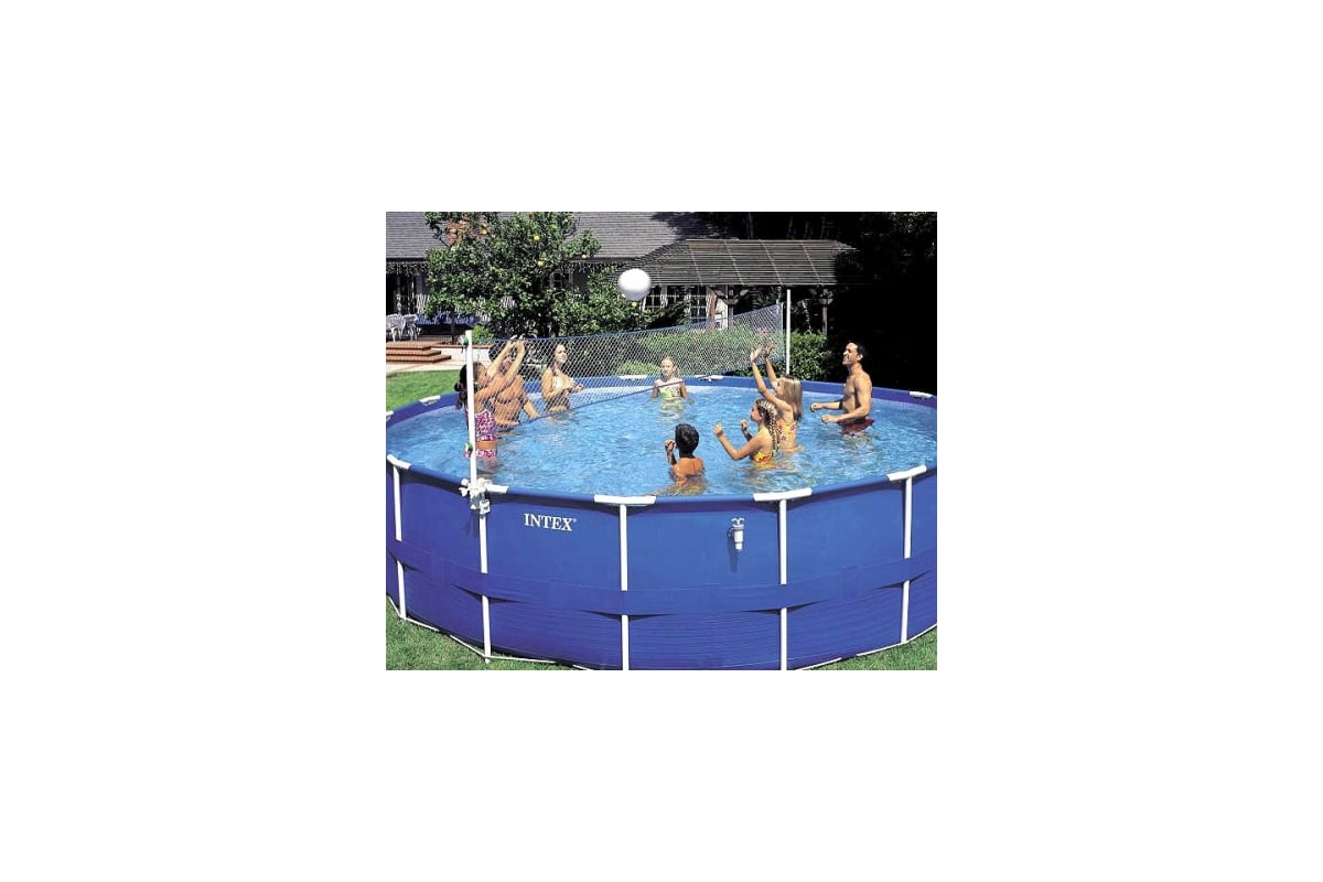 Бассейн каркасный Intex Ultra-Frame Metal Pool 732x366x132см 54978 для сада  и дачи: цена от 0 рублей, комплектация и аксессуары, отзывы покупателей.