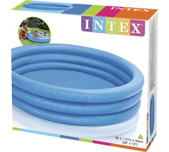 Бассейн надувной Intex Кристалл 58446