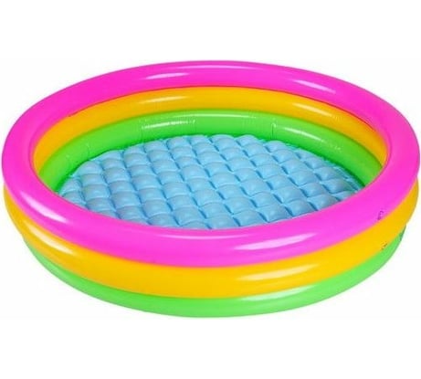 Бассейн надувной детский Intex Радуга 86х25 58924