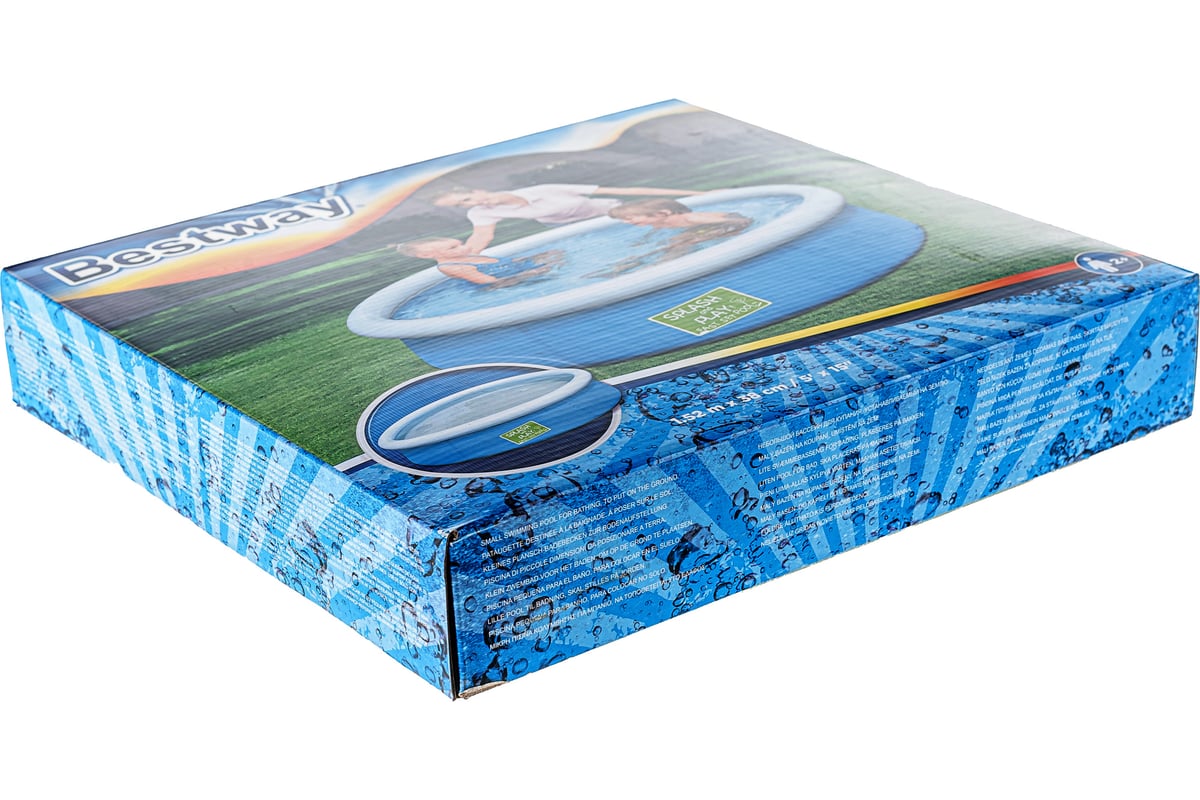 Детский бассейн с надувным верхом BestWay 152х38 см 57241 BW 004861 ...