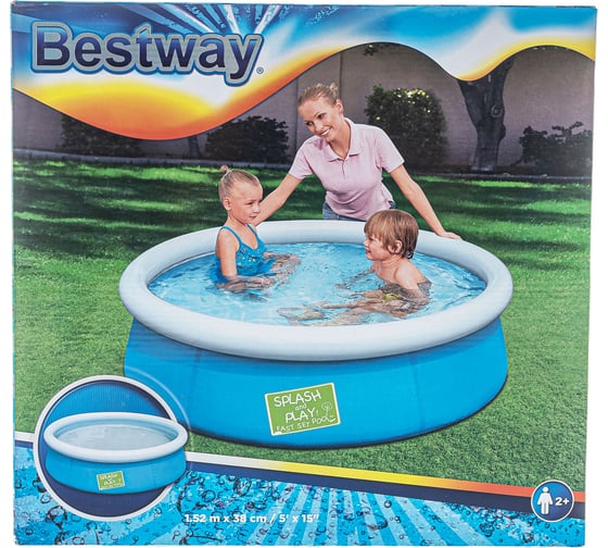 Детский бассейн с надувным верхом BestWay 152х38 см 57241 BW 004861