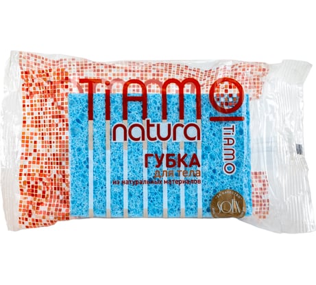 Губка для тела TIAMO Natura ОРИГИНАЛ целлюлоза 7688