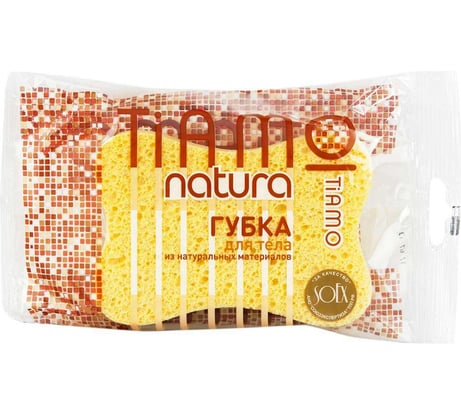 Губка для тела TIAMO Natura КОМФОРТ целлюлоза 7691