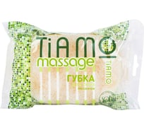 Губка для тела TIAMO Massage ОВАЛ поролон+массаж 7717