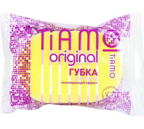 Губка для тела TIAMO Original ОВАЛ поролон 7726