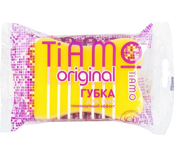 Губка для тела TIAMO Original КОМФОРТ поролон 7728