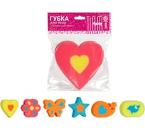 Губка для тела TIAMO 4Play ФАНТАЗИЯ плоская лазерная 13466