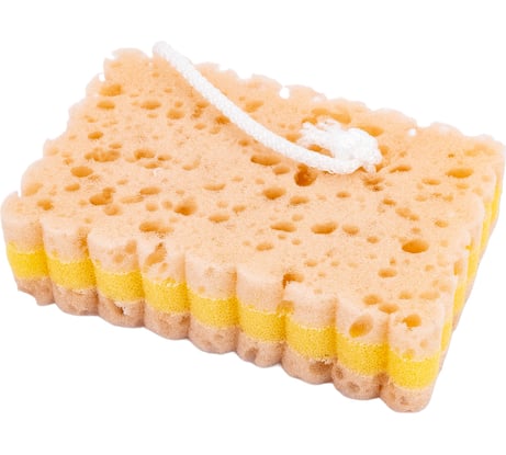 Губка для тела TIAMO SPA ОРИГИНАЛ Люкс с петлей, коралловый поролон 7751