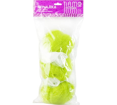 Мочалка из нейлона TIAMO Original ТРИО 7737