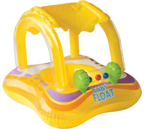 Круг с трусами и навесом Intex, 81х66см, до 11кг, 56581