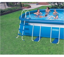 Лестница для бассейна с площадкой Intex 58974, 122см