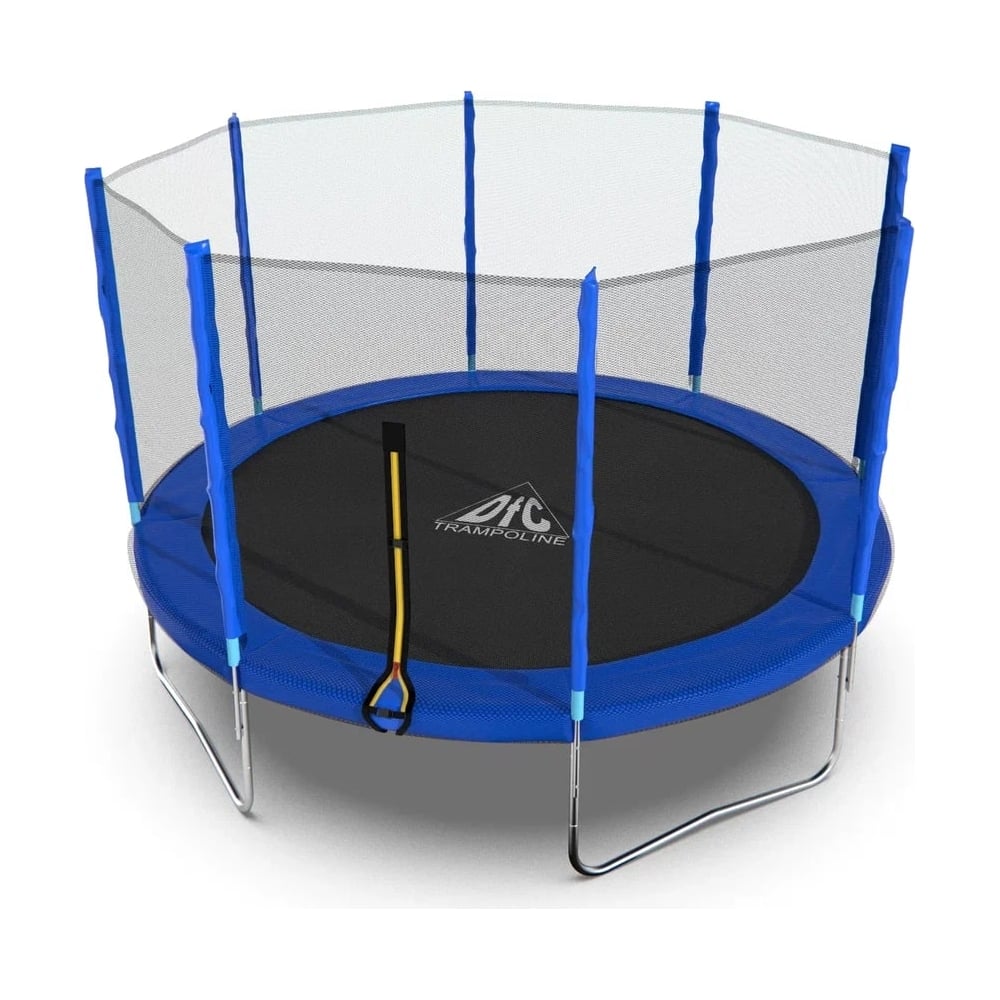 Батут с сеткой DFC Trampoline Fitness 12FT-TR-B - выгодная цена, отзывы,  характеристики, фото - купить в Москве и РФ